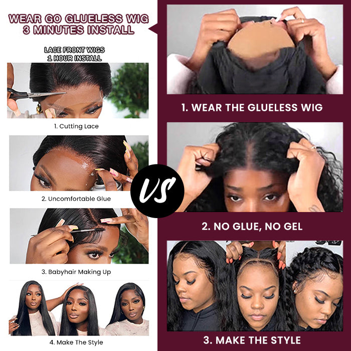Air Cap-Glueless Body Wave Pre-Cut HD Lace Closure Human Hair Wigs