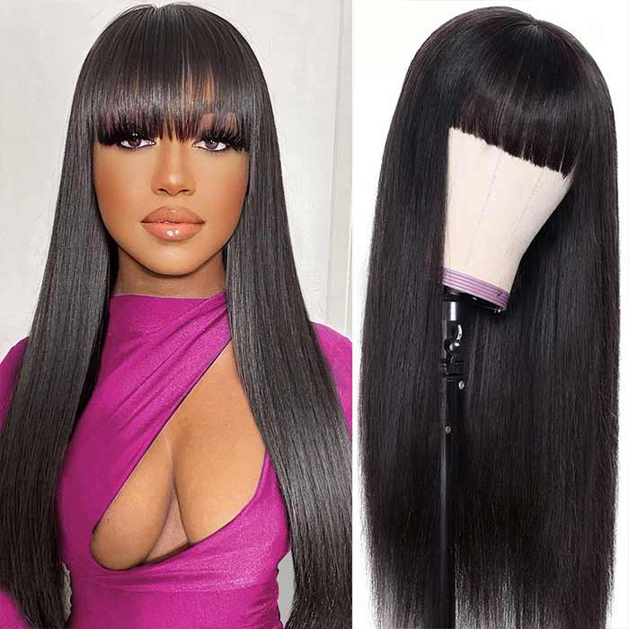 Mandisa Flash Sale Glueless Machine Made Wig With Bangs