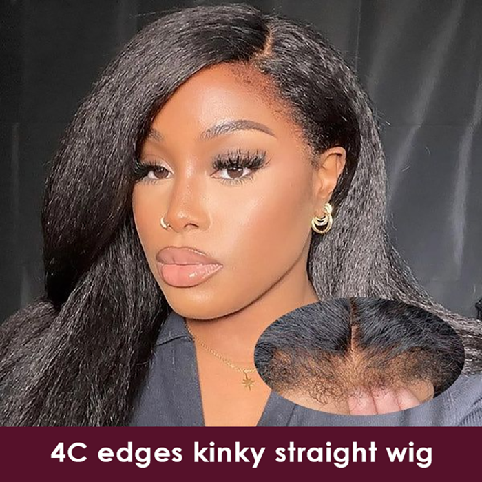 [Flash Deal] 4C Edge Hairline 6x4.5 Pre-cut Lace /4x4/13x4 Transparent HD Lace Front Wigs