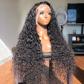 15A Double Drawn Salon Quality-13x4 Thick Afo Kinky Curly HD Lace Frontal Human Hair Wigs