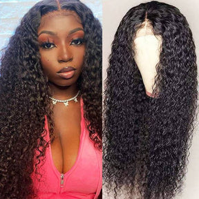 13x6 Kinky Curly Lace Front Human Hair Wigs For Black Woman