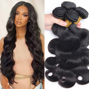 Body Wave Bundle Deals Grade 9A Brazilian Virgin Human Hair Weaves