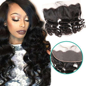 Transparent Lace Frontal Loose Wave 13x4 Ear to Ear Lace Frontal Human Hair 12A Best Quality