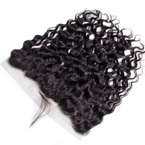 Water Wave 13x4 Ear to Ear Transparent Lace Frontal Human Hair 12A Best Quality